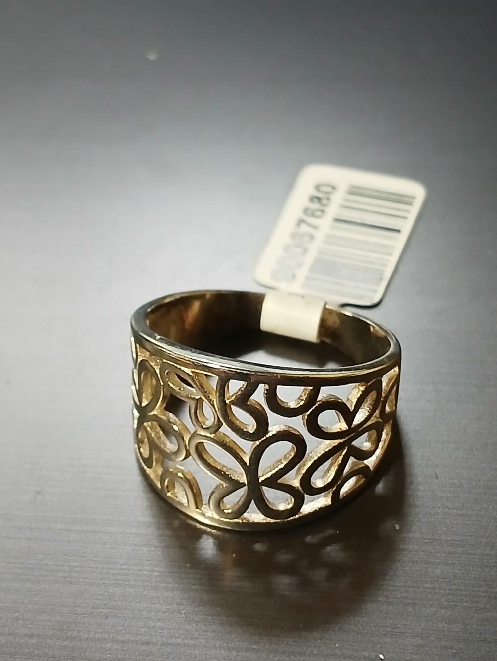 Beautiful 925 Sterling Silver Butterfly Open Cigar Band Ring Sz 7